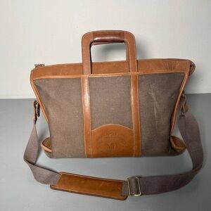 Vintage The Original No.34 Ghurka Bag Tan Brown Men's Marley Hodgson Briefcase